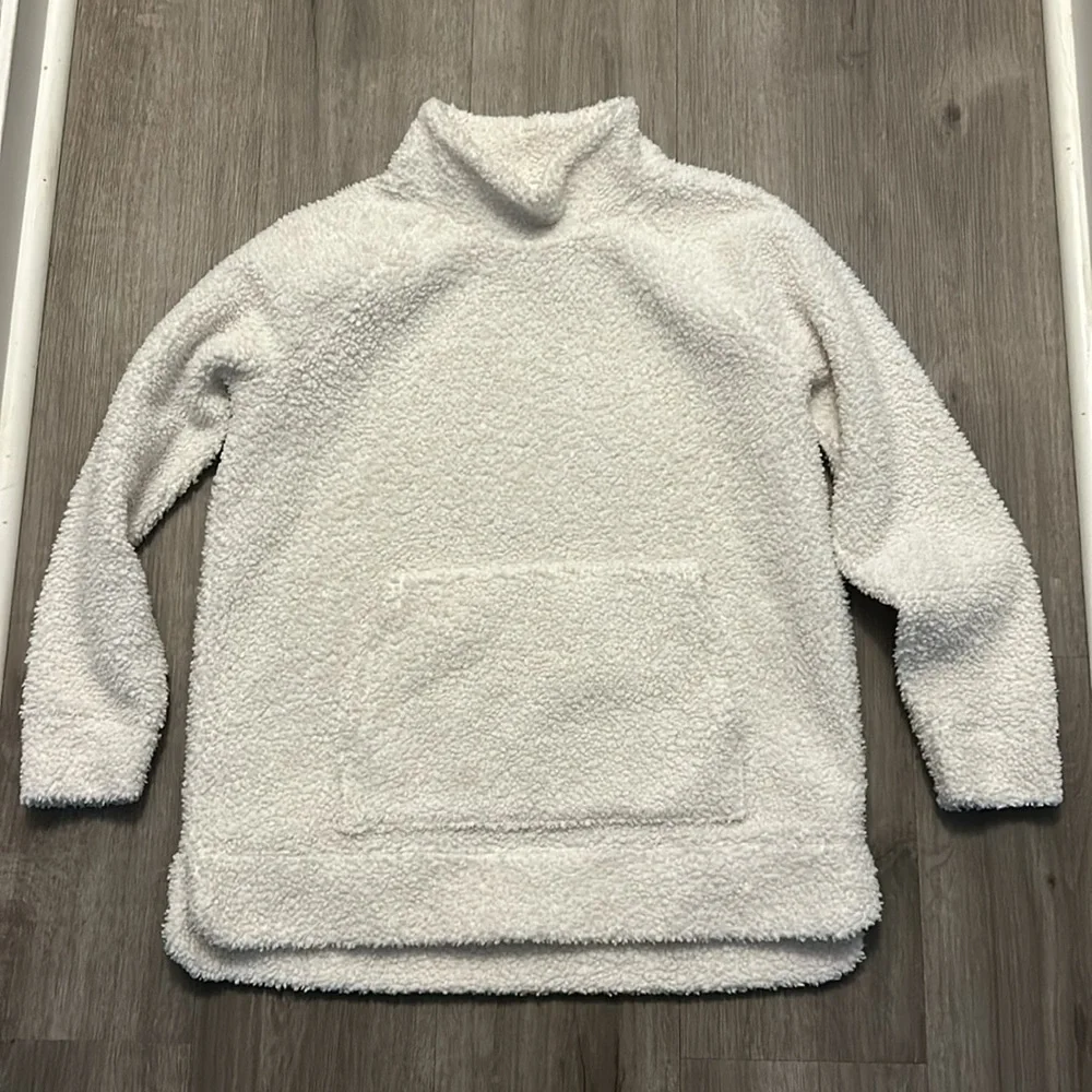 Haven Well Within Sherpa Funnel Neck Pullover - White - Picture 2 of 4